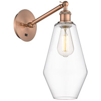 Innovations Lighting 317-1W-AC-G652-7-LED Ballston Cindyrella LED 7 inch Antique Copper Sconce Wall Light thumb