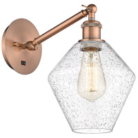 Innovations Lighting 317-1W-AC-G654-8-LED Ballston Cindyrella LED 8 inch Antique Copper Sconce Wall Light thumb