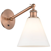 Innovations Lighting 317-1W-AC-GBC-81 Ballston Cone 1 Light 8 inch Antique Copper Sconce Wall Light thumb