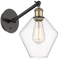 Innovations Lighting 317-1W-BAB-G652-8-LED Ballston Cindyrella LED 8 inch Black Antique Brass Sconce Wall Light thumb