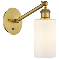 Innovations Lighting 317-1W-BB-G801 Ballston Clymer 1 Light 5 inch Brushed Brass Sconce Wall Light thumb