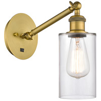 Innovations Lighting 317-1W-BB-G802 Ballston Clymer 1 Light 5 inch Brushed Brass Sconce Wall Light thumb