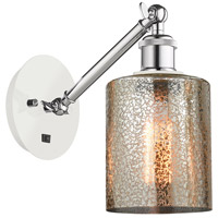 Innovations Lighting 317-1W-WPC-G116-LED Ballston Cobbleskill LED 5 inch White and Polished Chrome Sconce Wall Light thumb