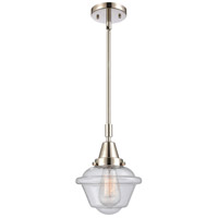 Innovations Lighting 447-1S-PN-G534 Franklin Restoration Small Oxford 1 Light 8 inch Polished Nickel Mini Pendant Ceiling Light in Seedy Glass photo thumbnail