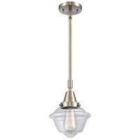 Innovations Lighting 447-1S-SN-G532 Franklin Restoration Small Oxford 1 Light 8 inch Brushed Satin Nickel Mini Pendant Ceiling Light in Clear Glass photo thumbnail
