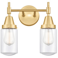 Innovations Lighting 447-2W-SG-G312-LED Caden LED 14 inch Satin Gold Bath Vanity Light Wall Light photo thumbnail