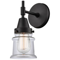 Innovations Lighting 447-1W-BK-G182S Caden 1 Light 5 inch Matte Black Sconce Wall Light in Clear Glass thumb