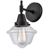 Innovations Lighting 447-1W-BK-G532-LED Caden LED 8 inch Matte Black Sconce Wall Light in Clear Glass thumb