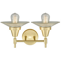 Innovations Lighting 447-2W-SB-G2-LED Caden LED 18 inch Satin Brass Bath Vanity Light Wall Light in Clear Glass alternative photo thumbnail