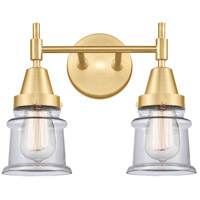 Innovations Lighting 447-2W-SG-G182S-LED Caden LED 14 inch Satin Gold Bath Vanity Light Wall Light thumb