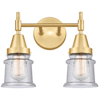 Innovations Lighting 447-2W-SG-G184S Caden 2 Light 14 inch Satin Gold Bath Vanity Light Wall Light thumb