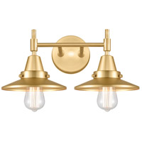 Innovations Lighting 447-2W-BAB-M4-AB-LED Caden LED 17 inch Black Antique Brass Bath Vanity Light Wall Light thumb
