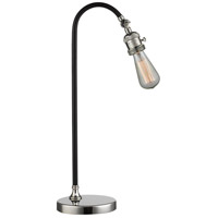Innovations Lighting 515-1L-BPN Black Brook 22 inch 100 watt Black and Polished Nickel Table Lamp Portable Light thumb