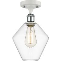 Innovations Lighting 516-1C-WPC-G652-8 Ballston Cindyrella 1 Light 8 inch White and Polished Chrome Semi-Flush Mount Ceiling Light in Incandescent, Clear Glass photo thumbnail
