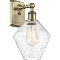 Innovations Lighting 516-1W-AB-G654-8-LED Ballston Cindyrella LED 8 inch Antique Brass Sconce Wall Light in Seedy Glass photo thumbnail