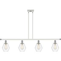 Innovations Lighting 516-4I-WPC-G652-6-LED Ballston Cindyrella LED 48 inch White and Polished Chrome Island Light Ceiling Light in Clear Glass photo thumbnail