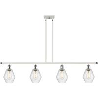 Innovations Lighting 516-4I-WPC-G654-6 Ballston Cindyrella 4 Light 48 inch White and Polished Chrome Island Light Ceiling Light in Incandescent, Seedy Glass photo thumbnail