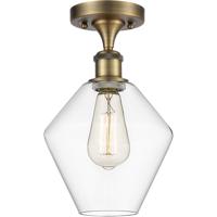 Innovations Lighting 516-1C-BB-G652-8-LED Ballston Cindyrella LED 8 inch Brushed Brass Semi-Flush Mount Ceiling Light in Clear Glass thumb