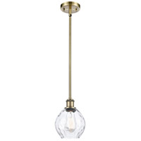 Innovations Lighting 516-1S-AB-G362-LED Ballston Small Waverly LED 6 inch Antique Brass Pendant Ceiling Light in Clear Glass, Ballston thumb