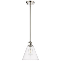 Innovations Lighting 516-1S-PN-GBC-82-LED Ballston Cone LED 8 inch Polished Nickel Mini Pendant Ceiling Light in Clear Glass thumb