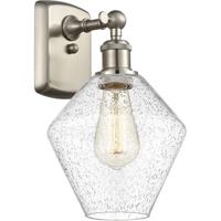 Innovations Lighting 516-1W-SN-G654-8-LED Ballston Cindyrella LED 8 inch Brushed Satin Nickel Sconce Wall Light in Seedy Glass thumb