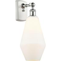 Innovations Lighting 516-1W-WPC-G651-7 Ballston Cindyrella 1 Light 7 inch White and Polished Chrome Sconce Wall Light in Incandescent, Matte White Glass thumb