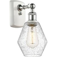 Innovations Lighting 516-1W-WPC-G654-6-LED Ballston Cindyrella LED 6 inch White and Polished Chrome Sconce Wall Light in Seedy Glass thumb