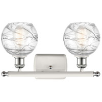 Innovations Lighting 516-2W-WPC-G1213-6 Ballston Small Deco Swirl 2 Light 16 inch White and Polished Chrome Bath Vanity Light Wall Light, Ballston 516-2W-WPC-G1213-6_2.jpg thumb