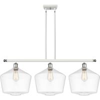 Innovations Lighting 516-3I-WPC-G652-12-LED Ballston Cindyrella LED 39 inch White and Polished Chrome Island Light Ceiling Light in Clear Glass thumb