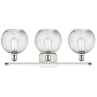 Innovations Lighting 516-3W-WPC-G1214-8 Ballston Twisted Swirl 3 Light 26 inch White and Polished Chrome Bath Vanity Light Wall Light, Ballston 516-3W-WPC-G1214-8_2.jpg thumb