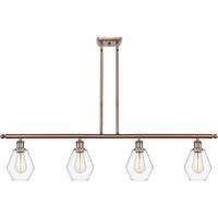 Innovations Lighting 516-4I-AC-G652-6 Ballston Cindyrella 4 Light 48 inch Antique Copper Island Light Ceiling Light in Incandescent, Clear Glass thumb