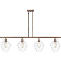 Innovations Lighting 516-4I-AC-G652-8 Ballston Cindyrella 4 Light 48 inch Antique Copper Island Light Ceiling Light in Incandescent, Clear Glass thumb