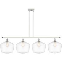 Innovations Lighting 516-4I-WPC-G652-12 Ballston Cindyrella 4 Light 50 inch White and Polished Chrome Island Light Ceiling Light in Incandescent, Clear Glass thumb