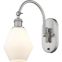 Innovations Lighting 518-1W-SN-G651-6 Ballston Cindyrella 1 Light 6 inch Brushed Satin Nickel Sconce Wall Light in Incandescent, Matte White Glass photo thumbnail