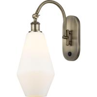 Innovations Lighting 518-1W-AB-G651-7 Ballston Cindyrella 1 Light 7 inch Antique Brass Sconce Wall Light in Incandescent, Matte White Glass thumb