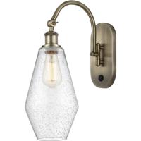 Innovations Lighting 518-1W-AB-G654-7 Ballston Cindyrella 1 Light 7 inch Antique Brass Sconce Wall Light in Incandescent, Seedy Glass thumb