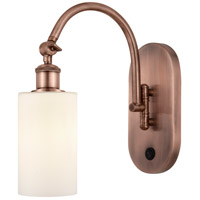 Innovations Lighting 518-1W-AC-G801-LED Ballston Clymer LED 5 inch Antique Copper Sconce Wall Light thumb