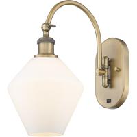 Innovations Lighting 518-1W-BB-G651-8 Ballston Cindyrella 1 Light 8 inch Brushed Brass Sconce Wall Light in Incandescent, Matte White Glass thumb