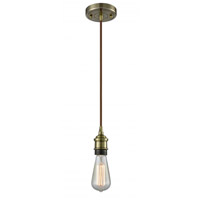 Innovations Lighting 561-1P-AB Bare Bulb 1 Light 2 inch Antique Brass Mini Pendant Ceiling Light photo thumbnail