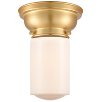 Innovations Lighting 623-1F-SG-G311-LED Aditi Dover LED 6 inch Satin Gold Flush Mount Ceiling Light in Matte White Glass, Aditi thumb