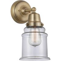 Innovations Lighting 623-1W-BB-G182 Aditi Canton 1 Light 6 inch Brushed Brass Sconce Wall Light in Clear Glass thumb
