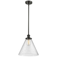 Innovations Lighting 916-1S-OB-G44-L Ballston X-Large Cone 1 Light 8 inch Oil Rubbed Bronze Pendant Ceiling Light in Seedy Glass thumb