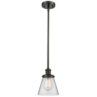 Innovations Lighting 916-1S-OB-G62-LED Ballston Small Cone LED 6 inch Oil Rubbed Bronze Pendant Ceiling Light in Clear Glass, Ballston thumb