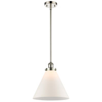 Innovations Lighting 916-1S-PN-G41-L Ballston X-Large Cone 1 Light 8 inch Polished Nickel Pendant Ceiling Light in Matte White Glass thumb