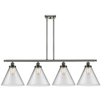 Innovations Lighting 916-4I-OB-G42-L Ballston X-Large Cone 4 Light 48 inch Oil Rubbed Bronze Island Light Ceiling Light in Clear Glass thumb