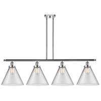 Innovations Lighting 916-4I-PC-G42-L Ballston X-Large Cone 4 Light 48 inch Polished Chrome Island Light Ceiling Light in Clear Glass thumb