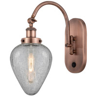 Innovations Lighting 918-1W-AC-G165-LED Franklin Restoration Geneseo LED 7 inch Antique Copper Sconce Wall Light photo thumbnail