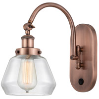 Innovations Lighting 918-1W-AC-G172-LED Franklin Restoration Fulton LED 7 inch Antique Copper Sconce Wall Light photo thumbnail