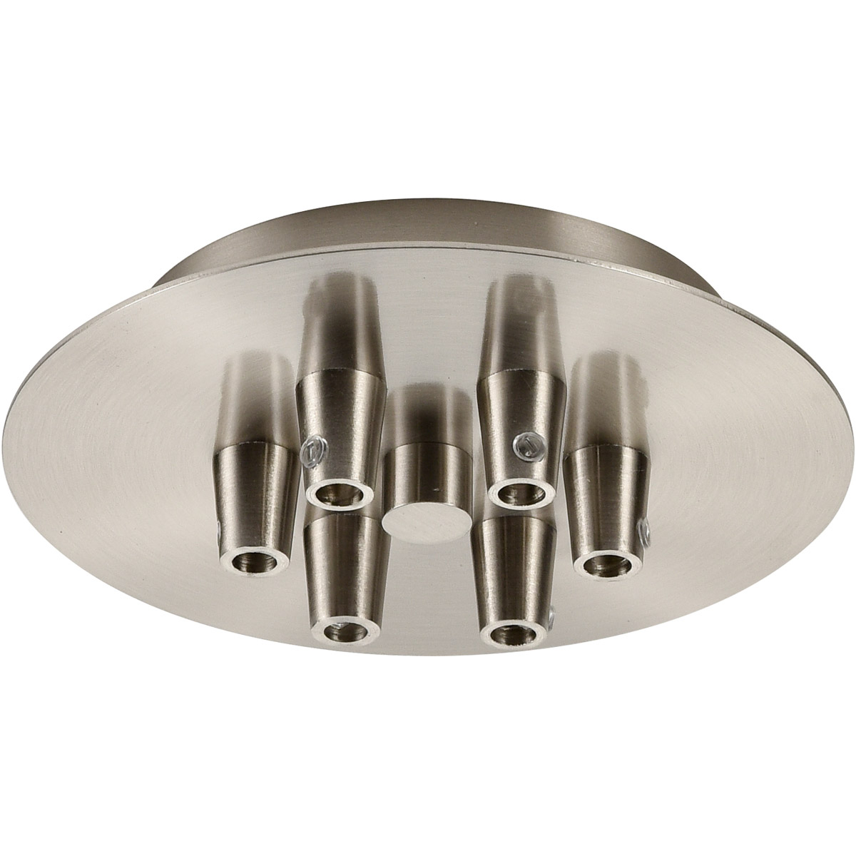 Innovations Lighting 106SN Custom Cord Satin Nickel Multi Port Canopy Round