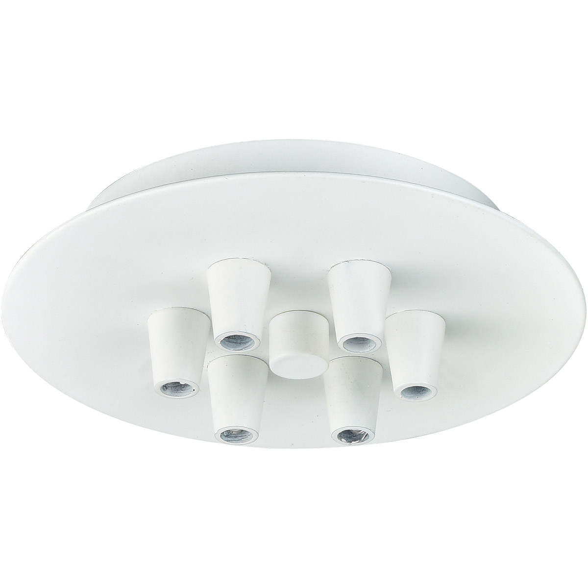 Innovations Lighting 106W Custom Cord White Multi Port Canopy Round